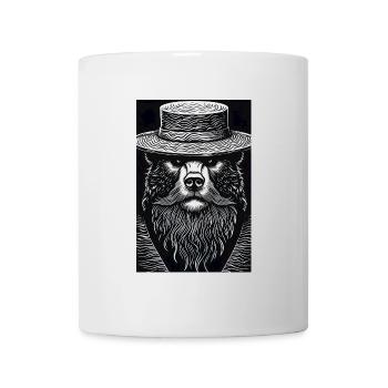 Der stille Grizzly - Tasse - Weiß - Vorne