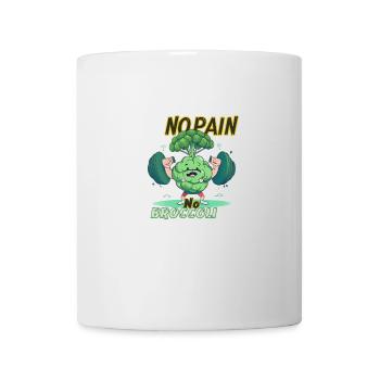 NO PAIN NO BROCCOLI - Mug blanc - blanc - Devant