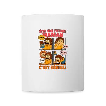Être une future maman c'est génial ! - Mug blanc - blanc - Devant