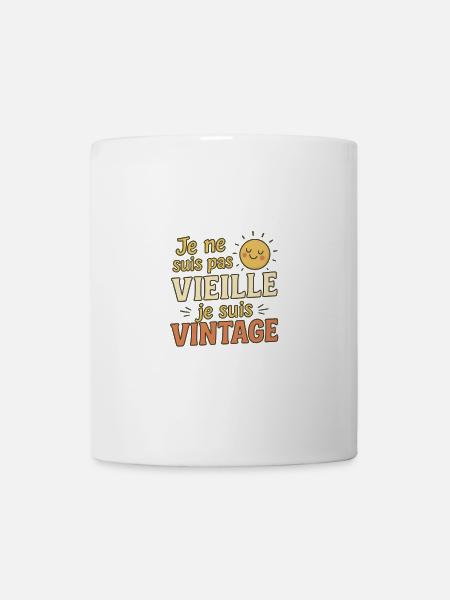 Je ne suis pas vieille, je suis vintage - Mug blanc - blanc