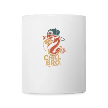 Chill Bro Flamingo entspannen relaxen - Tasse - Weiß - Vorne
