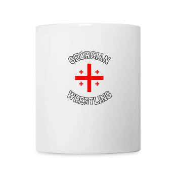 Georgian Wrestling - Tasse - Weiß - Vorne