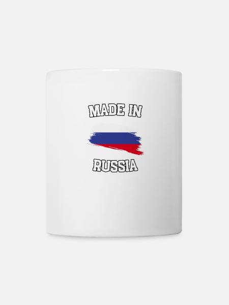 Made in Russia - Tasse - Weiß