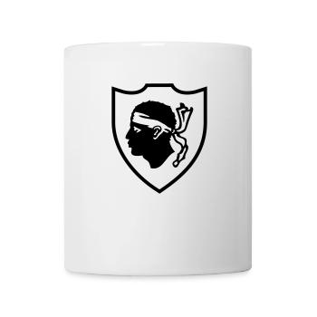 Ecusson Corse - Mug blanc - blanc - Devant