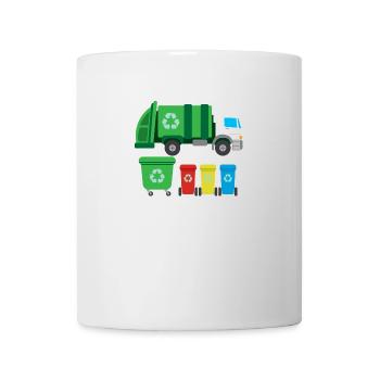 Garbage Truck For Garbage Disposal Recycling I Gift Idea - Mug - white - Front