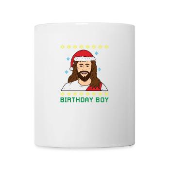 BIRTHDAY BOY Jesus ugly christmas - Mug - white - Front