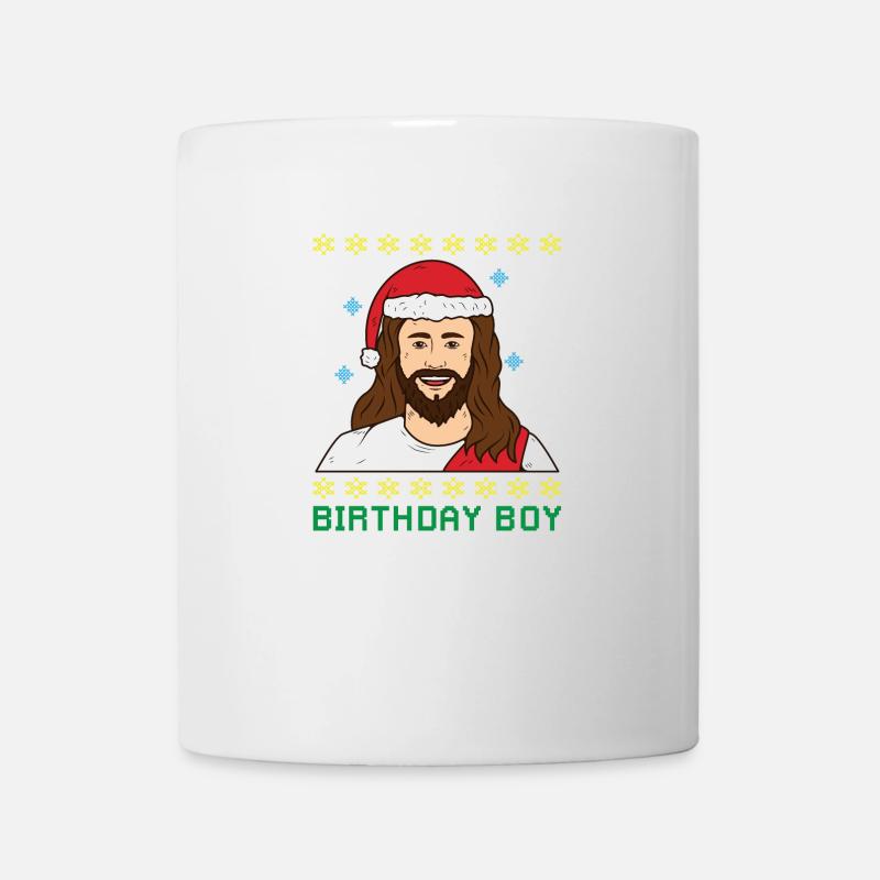BIRTHDAY BOY Jesus ugly christmas - Mug - white