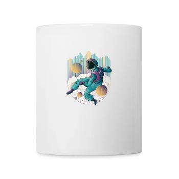 Techno-astronaute aux couleurs froides - Mug blanc - blanc - Devant