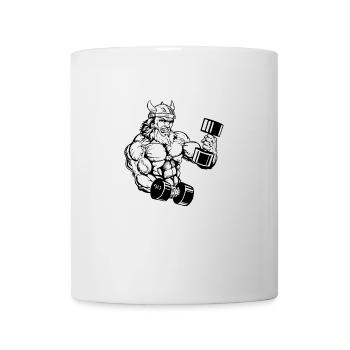 Wikinger Viking Bodybuilder Training Gym - Mug - white - Front