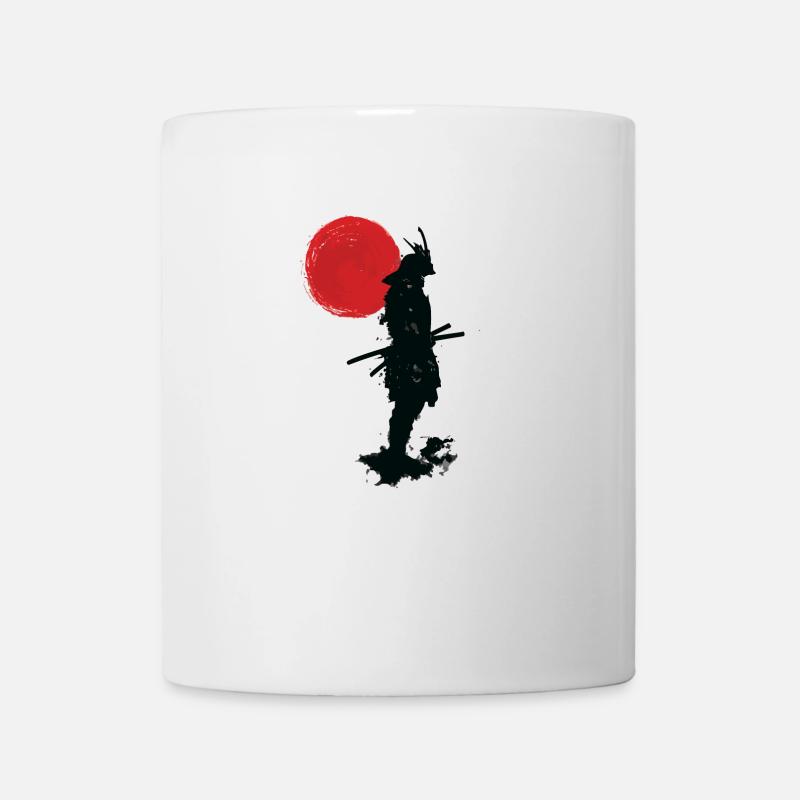 samouraï guerrier sumi style traditionnel japonais - Mug blanc - blanc