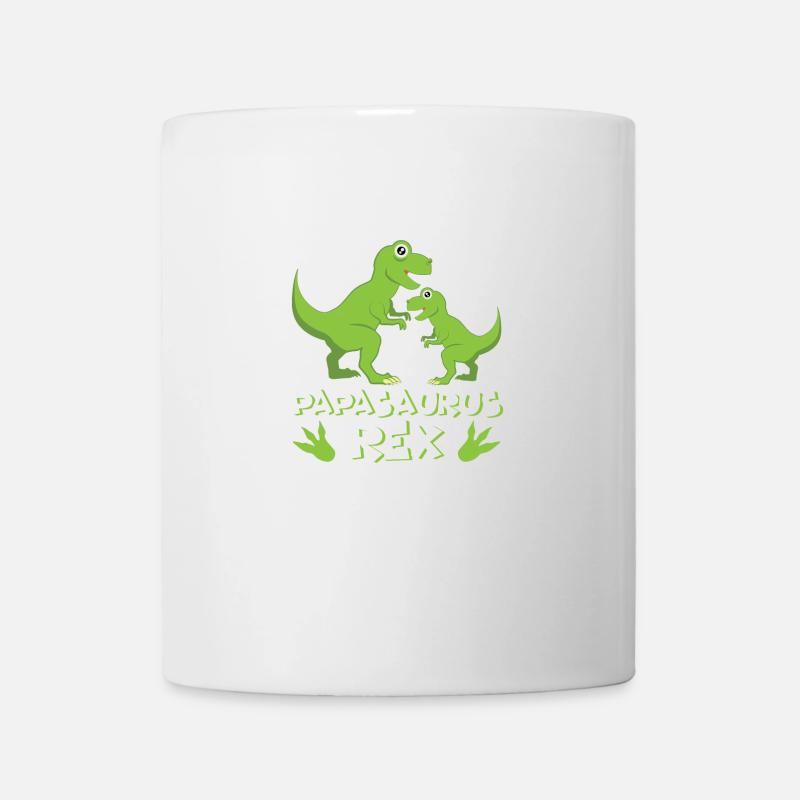 Papasaurus T-Rex - Mug blanc - blanc