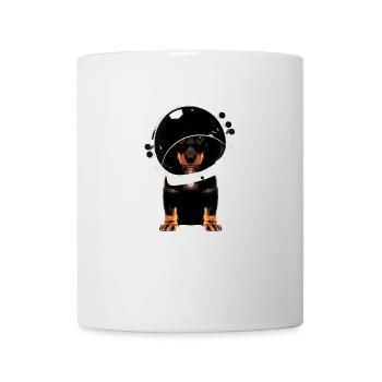 Chien - astronaute cosmonaute astronaute teckel - Mug blanc - blanc - Devant