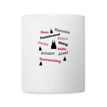 Kölsche Sprache - Tasse - Weiß - Vorne