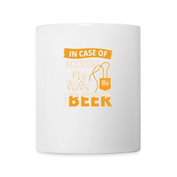 In Case Of Accident My Blood Type Is Beer - Mug - white - Front