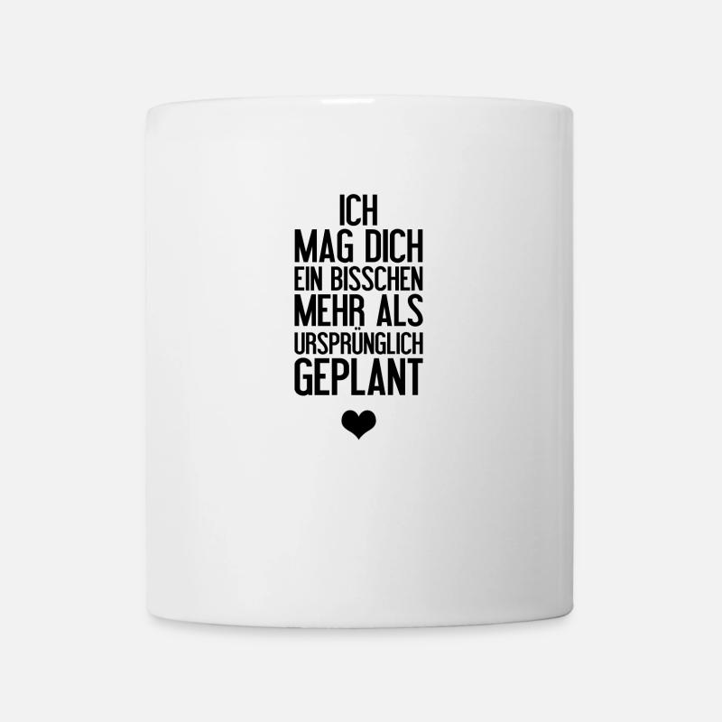 Ich mag dich ein bisschen mehr - Liebeserklärung - Tasse - Weiß