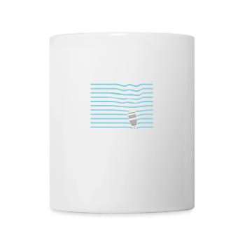 Boot auf den Wellen - Tasse - Weiß - Vorne
