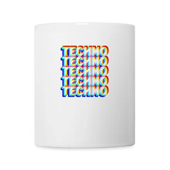 TECHNO DJ Raver Goa Rave Party Festival Geschenk - Tasse - Weiß - Vorne