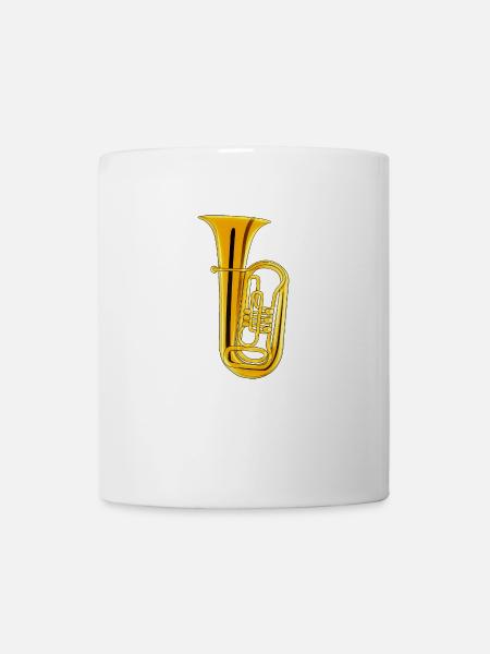 TUBA Musikinstrument - Tasse - Weiß