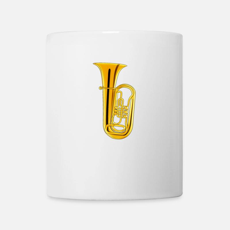 TUBA Musikinstrument - Tasse - Weiß