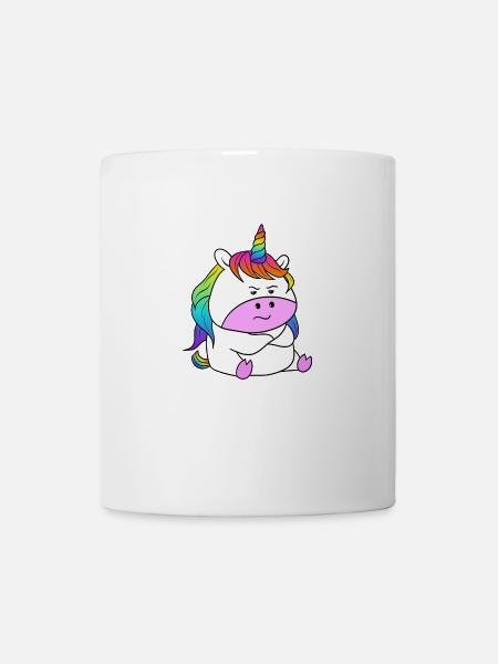 Einhorn Beleidigt - Tasse - Weiß