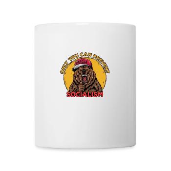 Bärenhemd Verhindern Sie den Sozialismus - Tasse - Weiß - Vorne