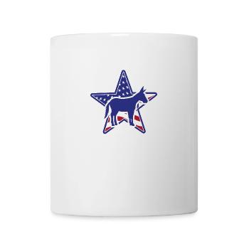 Lustiger Wahl-Humor-Demokrat - Tasse - Weiß - Vorne
