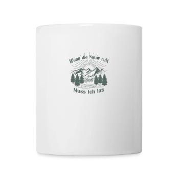 Fahrradfahrer Mountain Bike Berg Natur Spruch - Tasse - Weiß - Vorne