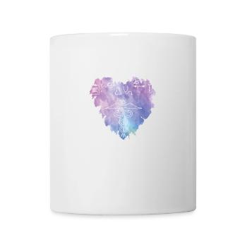 Colorful Heart Nurse ER RN LPN Medical Nursing Gif - Mug blanc - blanc - Devant