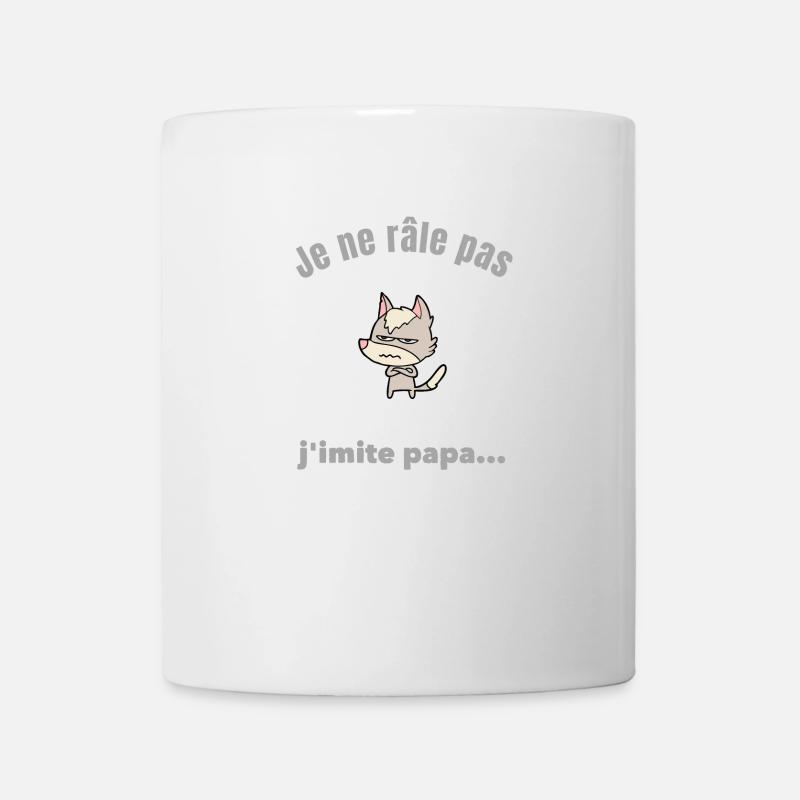 Papa râleur grincheux humour - Mug blanc - blanc