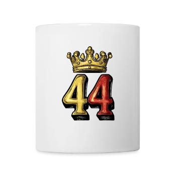 44 Zahl Krone - Tasse - Weiß - Vorne