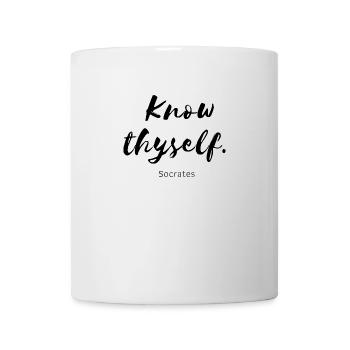 Know thyself Socrates - Mug blanc - blanc - Devant