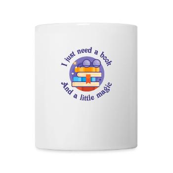 I just need a book and a little magic. Wizard - Mug - white - Front