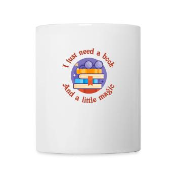 I just need a book and a little magic. Wizard - Mug - white - Front
