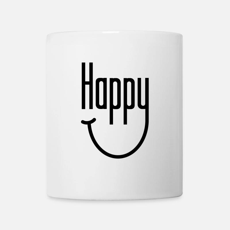 Happy Smile - Tasse - Weiß
