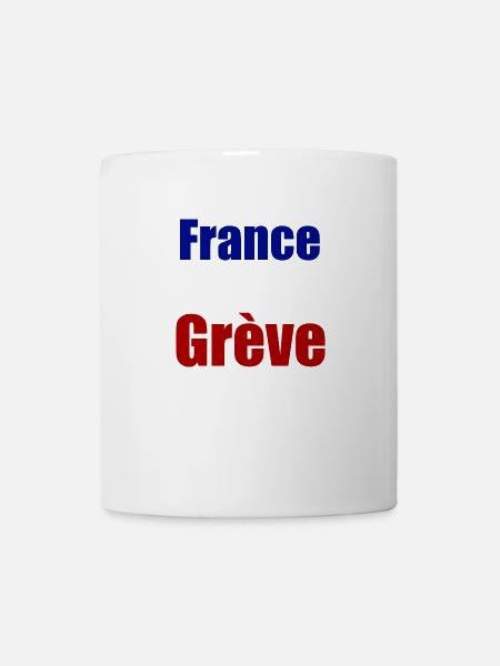 France en grève - Mug blanc - blanc