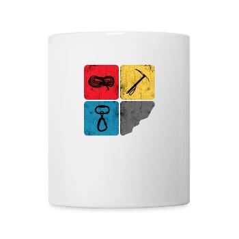 Bergsteigen Klettern Mountaineer Gipfel Hochtour - Tasse - Weiß - Vorne