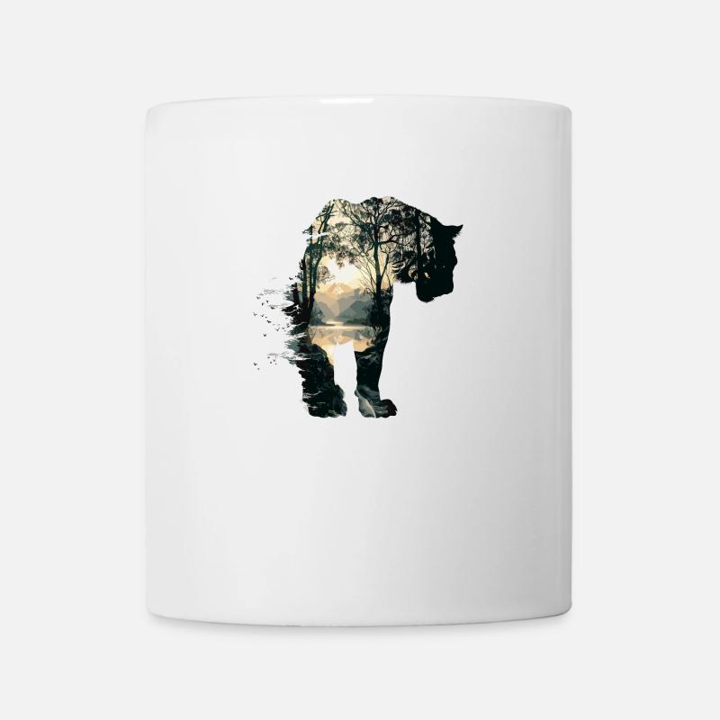 Tiger Wildkatze Jungle - Tasse - Weiß