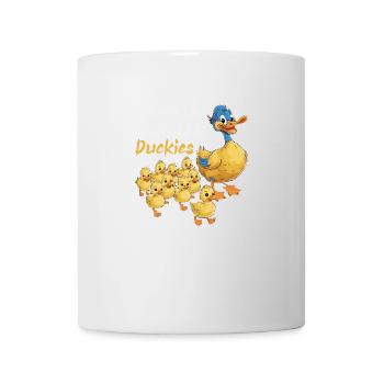 I Teach The Sweetest Duckies Teacher Rubber Duck - Mug blanc - blanc - Devant