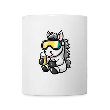 Bière d’après-ski de cheval - Mug blanc - blanc - Devant