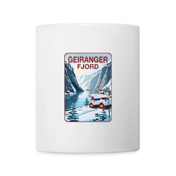 Geiranger Fjord - Tasse - Weiß - Vorne