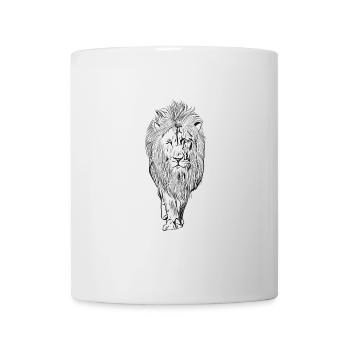 Löwe - Tasse - Weiß - Vorne