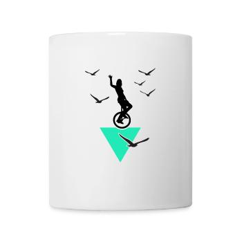 Einrad Einradfahren Einradartist Unicycle - Tasse - Weiß - Vorne