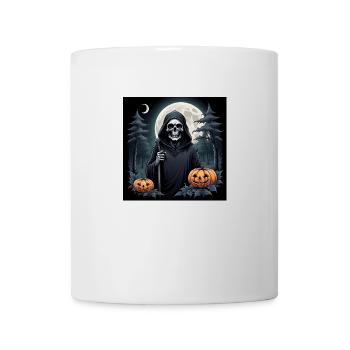 Grim Reaper Pumpkin Halloween Moon Costume Cemetery - Mug - white - Front