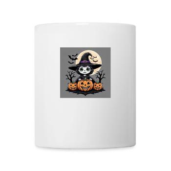 Witch Ghost Halloween Pumpkin Bat - Mug - white - Front