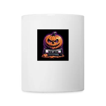 Halloween citrouille rétro des années 90 Costume effrayant - Mug blanc - blanc - Devant