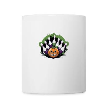Halloween citrouille bowling quilles costume cadeau - Mug blanc - blanc - Devant