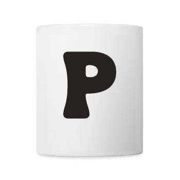 P - Tasse - Weiß - Vorne