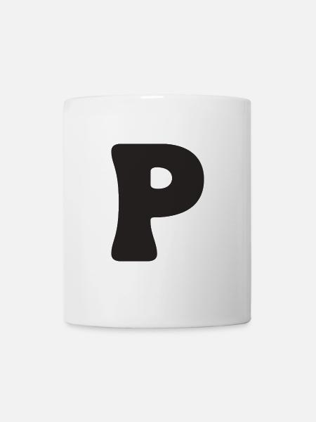 P - Mug - white