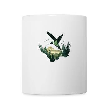 colibri, oiseau, la nature, animaux, nature sauvage, nectar - Mug blanc - blanc - Devant