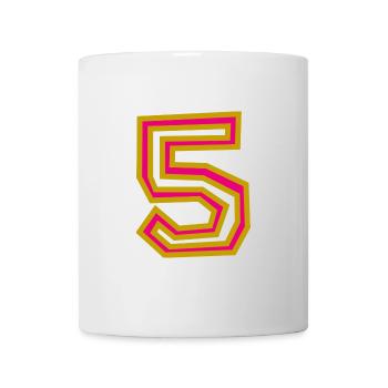 5. 5 YEARS. 5th ANNIVERSARY. 5 YEAR ANNIVERSARY - Mug - white - Front